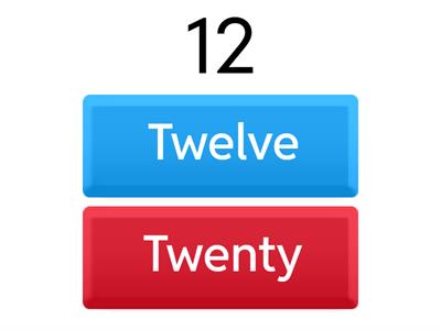 3. English Numbers Practice