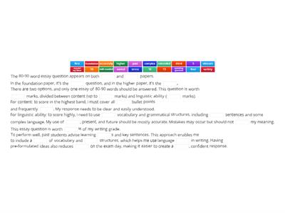 Meta 80-90 words essay writing