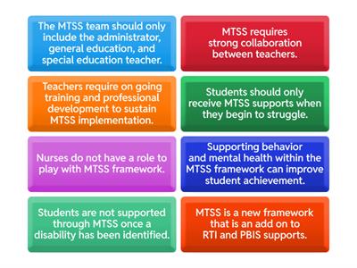 MTSS Myth Busting