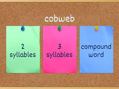 Clap, Snap, Stomp syllables game  - (IR RW 3rd set) 9e