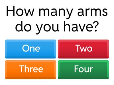 Quiz - Body parts (grade 3)