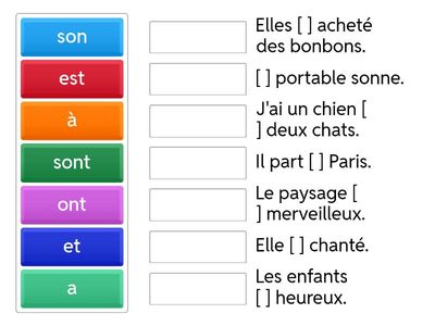 Choisis le bon mot pour compléter les phrases R