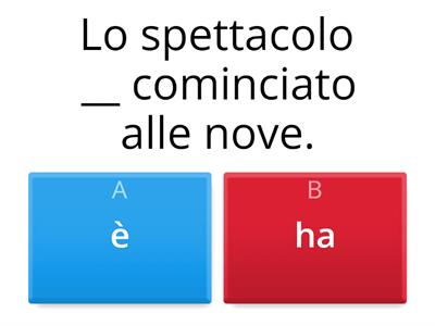 Quiz Doppio Ausiliare