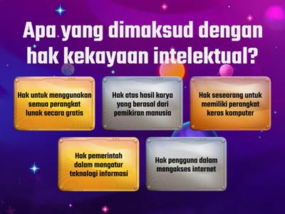 PRA KUIS DAMPAK SOSIAL INFORMATIKA KELAS XI SMA PEMBANGUNAN LABORATORIUM UNP