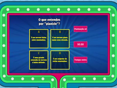 Formas de relevo/ Recursos hídricos/ Agentes erosivos