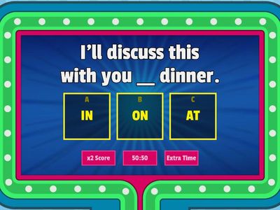 IN, ON or AT? (time)