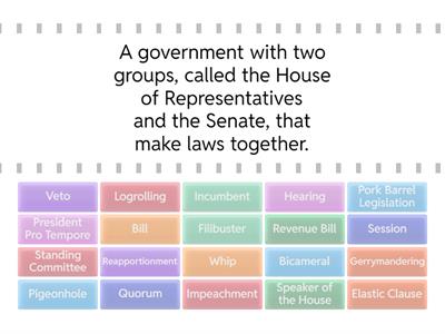 A3 Gov Unit 4 Vocabulary