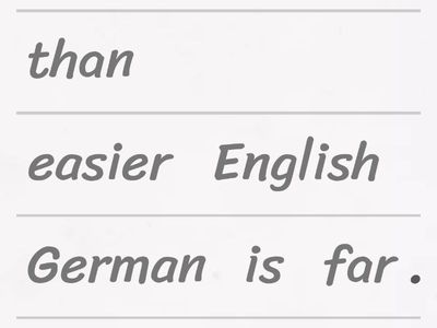Comparatives and superlatives unjumble
