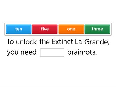 Steal a Brainrot Extinct Quiz