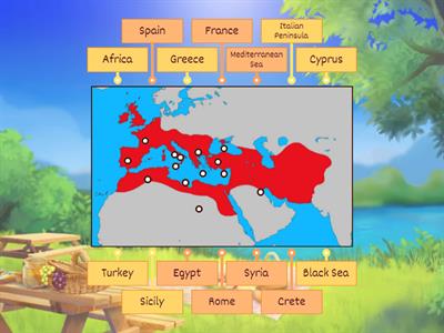 Roman Empire Map Drag & Drop