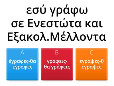 Εξακολουθητικός Μέλλοντας