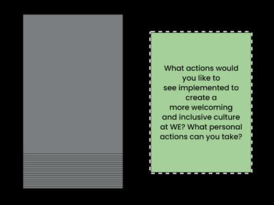 WE COMMS: DEI Belonging Empower Hours Table Talk Group Discussion Deck