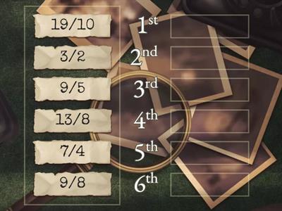 Order the fractions from smallest to largest