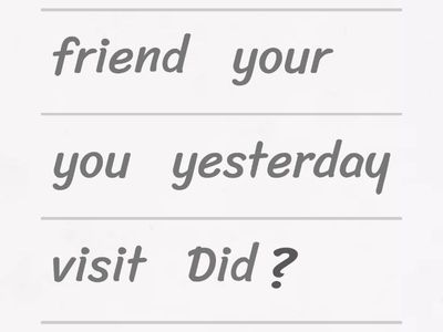 Simple Past-Questions