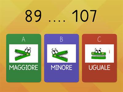 Maggiore minore o uguale? (fino a 200)