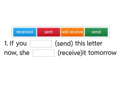 Exercises on Conditional Sentences Type 1