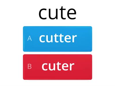 Comparative and Superlative Adjectives