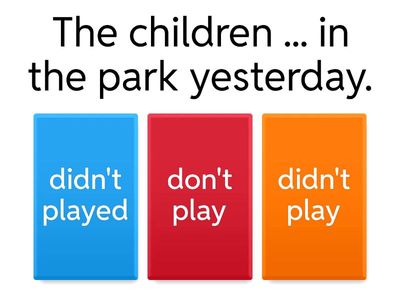 Past Simple Regular Negative