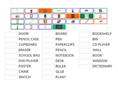 Classroom objects NC 1