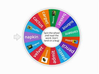 VCCV Pattern Spin (closed syllable)