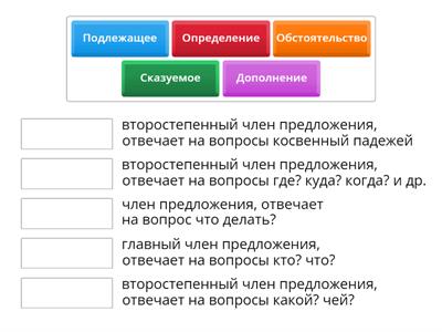 члены предложения