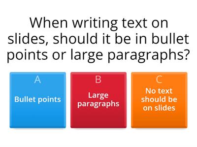S1 Presentations Quiz
