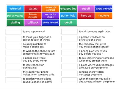 4A phone language (vocabulary)