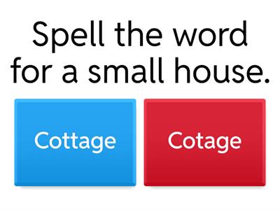 UK Entry Level 2 Spellings Quiz