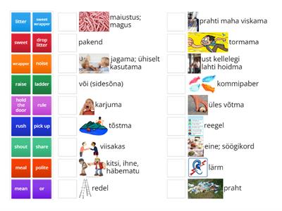 I Love English 2. Unit 5 words 1-16.