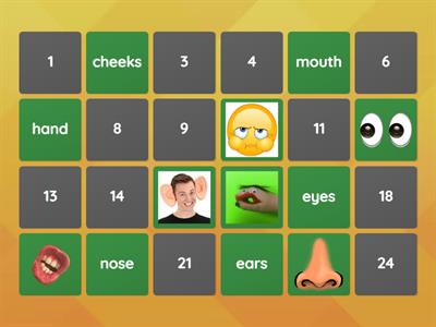 Match Face and body parts