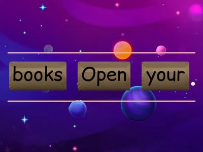 Rearrange the sentence!