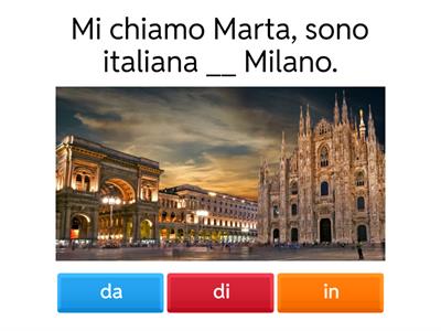 Ripasso: Le preposizioni semplici