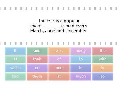 FCE: SNAP! Missing Words