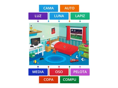 Vocabulario de habitación - Lectura