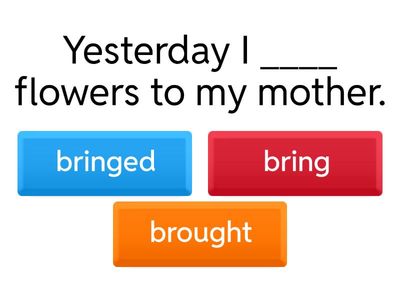 Past Tense Verb Forms