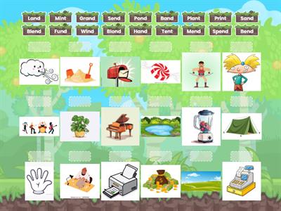 Ending blends - /nd/ & /nt/