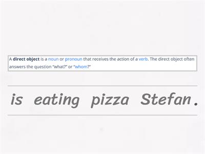 Direct and Indirect Object