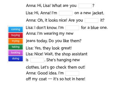 Complete the dialogue