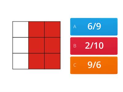 LE FRAZIONI: INDIVIDUA IN BASE ALL'IMMAGINE LA FRAZIONE CHE LA RAPPRESENTA