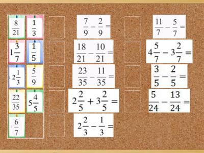 Dodawanie ułamków zwykłych 