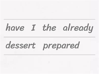 Already, yet, ever and never