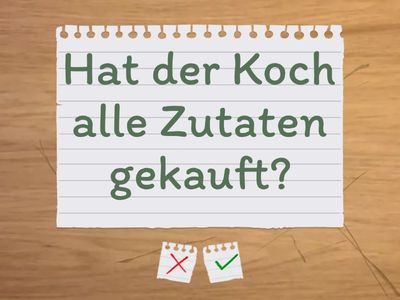 Perfekt Passiv. Fragen beantworten