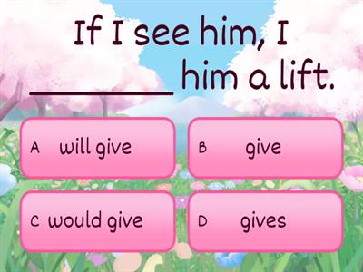 Zero and First, Second, Third Conditionals