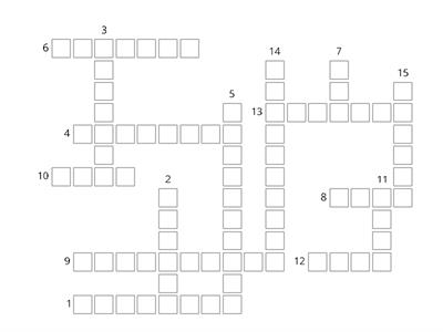 Irregular Preterite Crossword