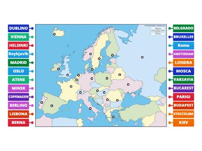 Le pricipali capitali europee