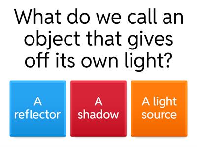 Light and Shadows Quiz