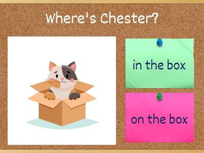 Prepositions of place - game 