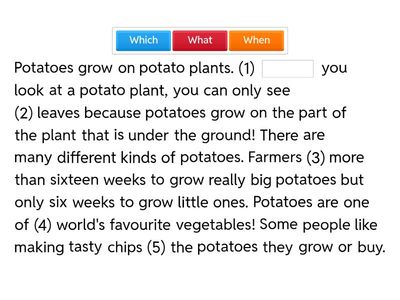 Vegetables Use of English