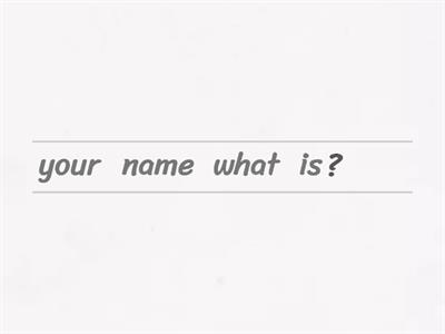 T5B 4 AB ex10 Question. Put the words in order. Answer.