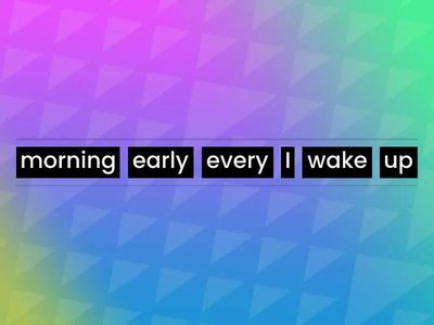 present simple affirmative I we you they